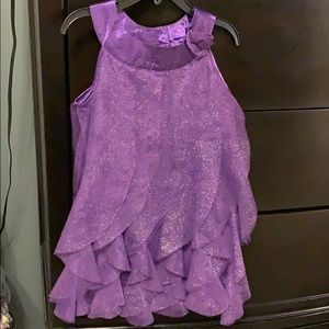 Healthtex purple shimmer dress 4T